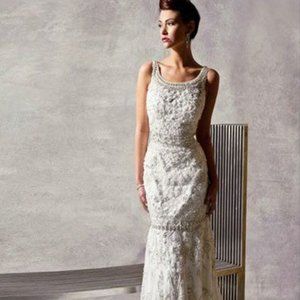 4 Stephen Yearick #13844 Ivory Bead Wedding Dress